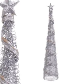 Weihnachtsschmuck Silber Metall konisch 10 x 10 x 50 cm von BigBuy Christmas, Weihnachten - Ref: S8803554, Preis: 11,97 €, Ra...