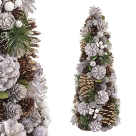 Christmas Tree White Golden Plastic Foam Pineapples 19 x 19 x 48,5 cm by BigBuy Christmas, Christmas - Ref: S8803574, Price: ...