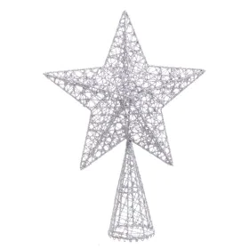 Étoile de Noël Argenté Métal 20 x 6 x 28 cm de BigBuy Christmas, Noël - Réf : S8803577, Prix : 9,43 €, Remise : %