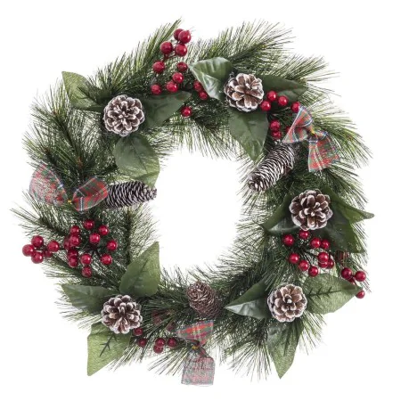 Ghirlanda di Natale Bianco Rosso Verde Naturale PVC 40 cm di BigBuy Christmas, Natale - Rif: S8803593, Prezzo: 23,39 €, Scont...