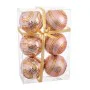 Boules de Noël Rose Plastique Spirale 8 x 8 x 8 cm (6 Unités) de BigBuy Christmas, Noël - Réf : S8803598, Prix : 7,80 €, Remi...