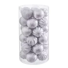 Bolas de Navidad Plateado Plástico 6 x 6 x 6 cm (30 unidades) de BigBuy Christmas, Navidad - Ref: S8803602, Precio: 10,50 €, ...