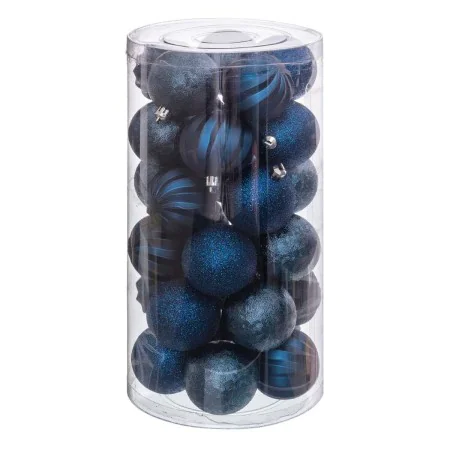 Palle di Natale Azzurro Plastica 6 x 6 x 6 cm (30 Unità) di BigBuy Christmas, Natale - Rif: S8803605, Prezzo: 10,50 €, Sconto: %