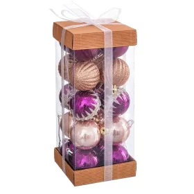 Palle di Natale Multicolore PVC 5 x 5 x 5 cm (20 Unità) di BigBuy Christmas, Natale - Rif: S8803607, Prezzo: 10,64 €, Sconto: %