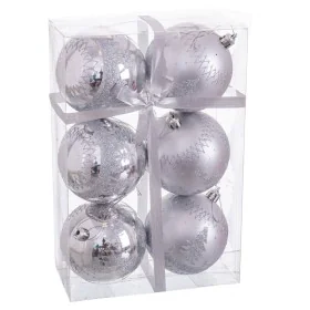 Bolas de Navidad Plata Plástico Ciervo 8 x 8 x 8 cm (6 Unidades) de BigBuy Christmas, Navidad - Ref: S8803617, Precio: 7,80 €...