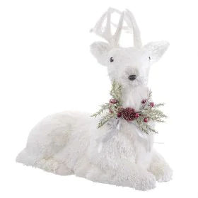 Weihnachtsschmuck Weiß Polyfoam Hirsch 60 x 37 x 63 cm von BigBuy Christmas, Weihnachten - Ref: S8803624, Preis: 175,62 €, Ra...