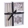 Candelabro Circular com Suporte Natal Branco Cristal Parafina 21,4 x 17 x 3,8 cm de BigBuy Christmas, Candelabros e suportes ...