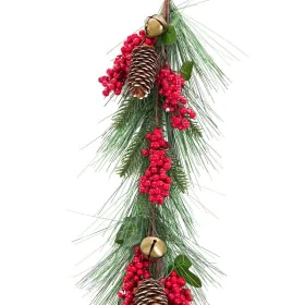 Ghirlanda di Natale Rosso Verde Plastica Ananas 140 cm di BigBuy Christmas, Natale - Rif: S8803668, Prezzo: 21,03 €, Sconto: %