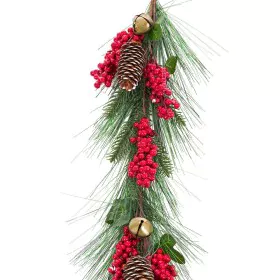 Grinalda de Natal Vermelho Verde Plástico Abacaxis 140 cm de BigBuy Christmas, Natal - Ref: S8803668, Preço: 21,03 €, Descont...