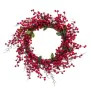 Advent wreathe Red Green Rattan Plastic 45 x 45 cm by BigBuy Christmas, Christmas - Ref: S8803678, Price: 28,91 €, Discount: %