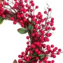 Couronne de Noël Rouge Vert Rotin Plastique 45 x 45 cm de BigBuy Christmas, Noël - Réf : S8803678, Prix : 28,91 €, Remise : %