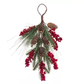 Accroches- portes Noël Rouge Vert Naturel Plastique Ananas 42 cm de BigBuy Christmas, Noël - Réf : S8803690, Prix : 11,97 €, ...