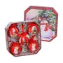 Bolas de Natal Vermelho Multicolor Papel Polyfoam Boneco de neve 7,5 x 7,5 x 7,5 cm (5 Unidades) de BigBuy Christmas, Natal -...