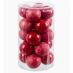 Boules de Noël Rouge Plastique 6 x 6 x 6 cm (20 Unités) de BigBuy Christmas, Noël - Réf : S8803718, Prix : 10,70 €, Remise : %