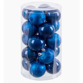 Boules de Noël Bleu Plastique 6 x 6 x 6 cm (20 Unités) de BigBuy Christmas, Noël - Réf : S8803737, Prix : 10,70 €, Remise : %