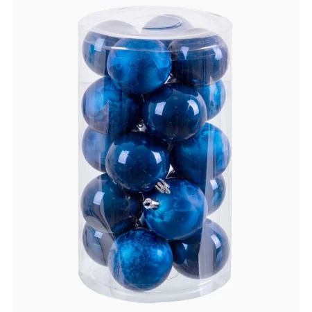 Bolas de Navidad Azul Plástico 6 x 6 x 6 cm (20 Unidades) de BigBuy Christmas, Navidad - Ref: S8803737, Precio: 10,26 €, Desc...