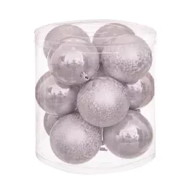 Palle di Natale Argentato Plastica 8 x 8 x 8 cm (12 Unità) di BigBuy Christmas, Natale - Rif: S8803739, Prezzo: 12,46 €, Scon...