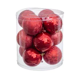 Boules de Noël Rouge Plastique 8 x 8 x 8 cm (12 Unités) de BigBuy Christmas, Noël - Réf : S8803740, Prix : 12,46 €, Remise : %