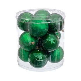 Boules de Noël Vert Plastique 8 x 8 x 8 cm (12 Unités) de BigBuy Christmas, Noël - Réf : S8803741, Prix : 12,46 €, Remise : %