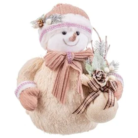 Décorations de Noël Multicouleur Plastique Polyfoam Tissu Bonhomme de Neige 25 x 20 x 32 cm de BigBuy Christmas, Noël - Réf :...