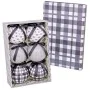 Boules de Noël Blanc Gris Papier Polyfoam 7,5 x 7,5 x 7,5 cm (6 Unités) de BigBuy Christmas, Noël - Réf : S8803751, Prix : 13...