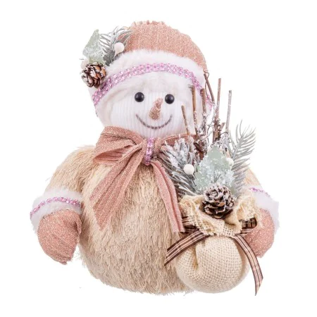 Décorations de Noël Multicouleur Plastique Polyfoam Tissu Bonhomme de Neige 19 x 16 x 22 cm de BigBuy Christmas, Noël - Réf :...