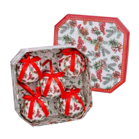 Boules de Noël Multicouleur Papier Polyfoam 7,5 x 7,5 x 7,5 cm (5 Unités) de BigBuy Christmas, Noël - Réf : S8803771, Prix : ...