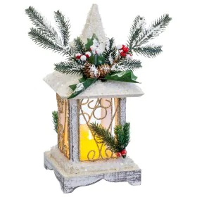 Adorno Natalício Branco Madeira Plástico Lanterna 14,5 x 14,5 x 32 cm de BigBuy Christmas, Natal - Ref: S8803779, Preço: 29,5...