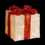 Decorazione Natalizia Bianco Rosso Metallo Fibra Pacco Regalo 25 x 25 x 31 cm (3 Unità) di BigBuy Christmas, Natale - Rif: S8...