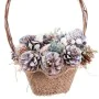 Christmas bauble Multicolour Rattan Plastic Foam Pineapples Basket 21 x 21 x 30 cm by BigBuy Christmas, Christmas - Ref: S880...