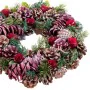 Couronne de Noël Rouge Multicouleur Plastique Foam Ananas 35 x 35 x 9 cm de BigBuy Christmas, Noël - Réf : S8803816, Prix : 1...