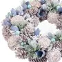 Couronne de Noël Bleu Multicouleur Plastique Foam 26 x 26 x 7,5 cm de BigBuy Christmas, Noël - Réf : S8803824, Prix : 16,38 €...