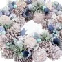 Couronne de Noël Bleu Multicouleur Plastique Foam 26 x 26 x 7,5 cm de BigBuy Christmas, Noël - Réf : S8803824, Prix : 16,38 €...