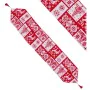 Table Runner Christmas White Red Polyester 180 x 33 cm by BigBuy Christmas, Table Runners - Ref: S8803827, Price: 11,33 €, Di...