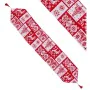 Chemin de Table Noël Blanc Rouge Polyester 180 x 33 cm de BigBuy Christmas, Chemin de table - Réf : S8803827, Prix : 11,33 €,...