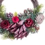 Advent wreathe Red Multicolour Rattan Plastic Foam Pineapples 24 x 22 x 8 cm by BigBuy Christmas, Christmas - Ref: S8803835, ...