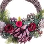 Weihnachtskranz Rot Bunt Rattan Kunststoff Foam Ananas 24 x 22 x 8 cm von BigBuy Christmas, Weihnachten - Ref: S8803835, Prei...