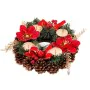 Portacandele Natalizio Rosso Multicolore Metallo Plastica Ananas 30 x 30 cm di BigBuy Christmas, Natale - Rif: S8803839, Prez...