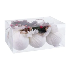 Bolas de Natal Branco Multicolor Bombazina Foam 6 x 6 x 6 cm (6 Unidades) de BigBuy Christmas, Natal - Ref: S8803849, Preço: ...