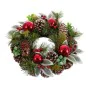 Couronne de Noël Rouge Vert Multicouleur Plastique Foam Ananas 30 x 30 cm de BigBuy Christmas, Noël - Réf : S8803855, Prix : ...