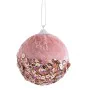 Bolas de Natal Cor de Rosa Dourado Polyfoam Tecido 6 x 6 x 6 cm (10 Unidades) de BigBuy Christmas, Natal - Ref: S8803862, Pre...