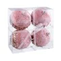 Boules de Noël Rose Doré Polyfoam Tissu 10 x 10 x 10 cm (4 Unités) de BigBuy Christmas, Noël - Réf : S8803864, Prix : 10,08 €...