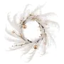 Couronne de Noël Blanc Doré Plastique 60 cm de BigBuy Christmas, Noël - Réf : S8803867, Prix : 42,23 €, Remise : %