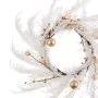 Couronne de Noël Blanc Doré Plastique 60 cm de BigBuy Christmas, Noël - Réf : S8803867, Prix : 42,23 €, Remise : %