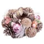 Weihnachtliche Kerzenhalter Weiß Rosa Kunststoff Foam Ananas 19 x 19 x 9 cm von BigBuy Christmas, Weihnachten - Ref: S8803905...