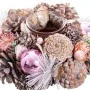 Bougeoirs de Noël Blanc Rose Plastique Foam Ananas 19 x 19 x 9 cm de BigBuy Christmas, Noël - Réf : S8803905, Prix : 13,85 €,...