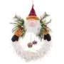 Couronne de Noël Père Noël Multicouleur Plumes Plastique 40 x 35 x 8 cm de BigBuy Christmas, Noël - Réf : S8803907, Prix : 33...