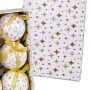 Boules de Noël Blanc Doré Papier Polyfoam 7,5 x 7,5 x 7,5 cm (6 Unités) de BigBuy Christmas, Noël - Réf : S8803910, Prix : 13...