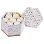 Bolas de Navidad Blanco Dorado Papel Polyfoam 7,5 x 7,5 x 7,5 cm (14 Unidades) de BigBuy Christmas, Navidad - Ref: S8803914, ...