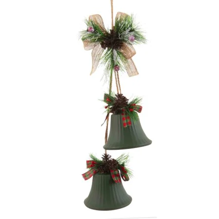 Décorations de Noël Vert Multicouleur Métal Plastique Fibre Cloches 14 x 9 x 47 cm de BigBuy Christmas, Noël - Réf : S8803920...